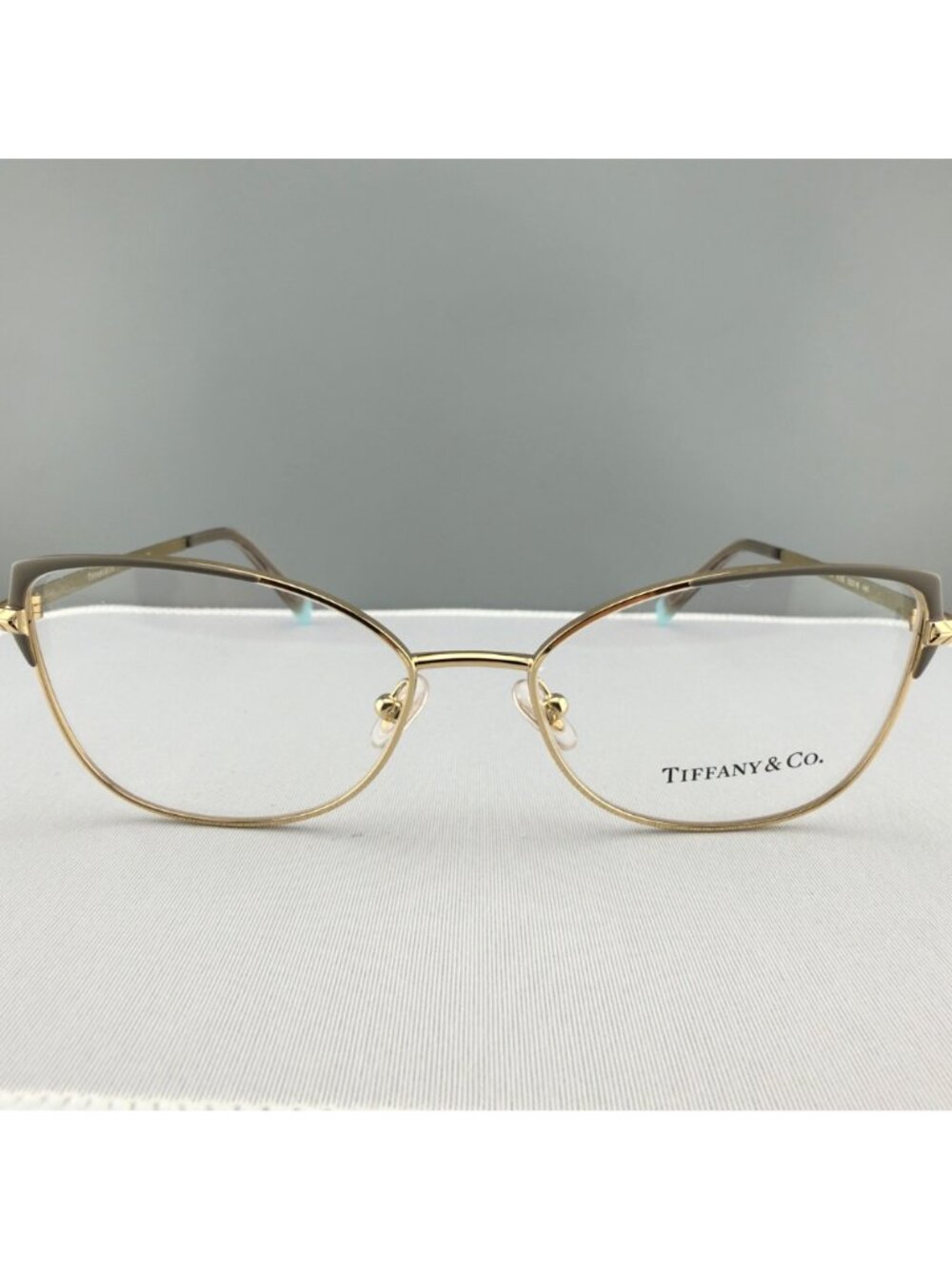 Tiffany & Co. Eyeglasses Frames TF 1136 6133 Gold Grey 53-16-140 - Picture 2 of 10
